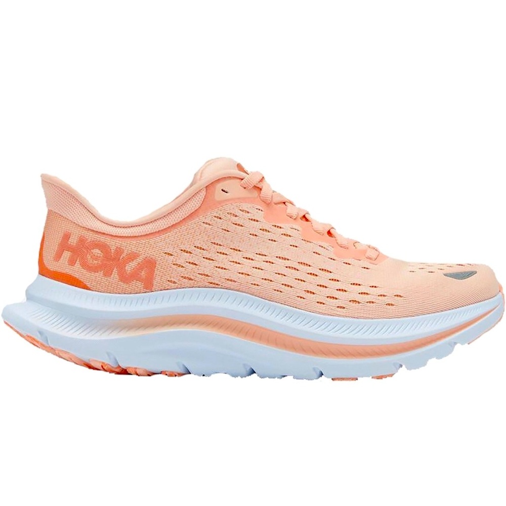 Women's Hoka One One Kawana, Peach Parfait/Shell Coral, 8 B Medium